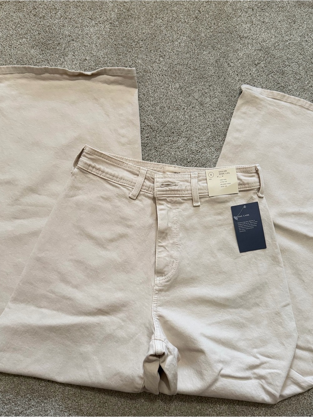 Target Women's Wide-Leg Jeans — Cream